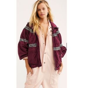 Free People NWT Large On My Mind Bomber/Puffer Jacket
